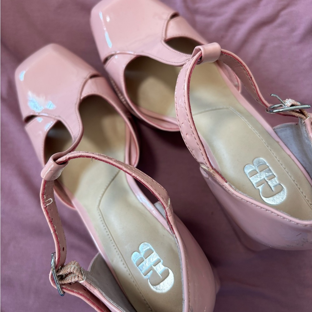 Gianni Bini Blush Pink Patent Heels